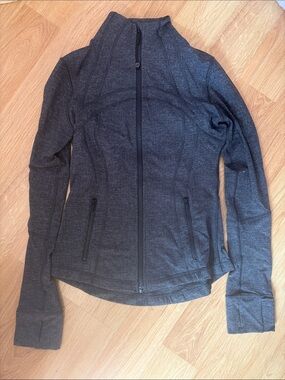 Lululemon Women's Full-Zip Heathered Gray Active Jacket